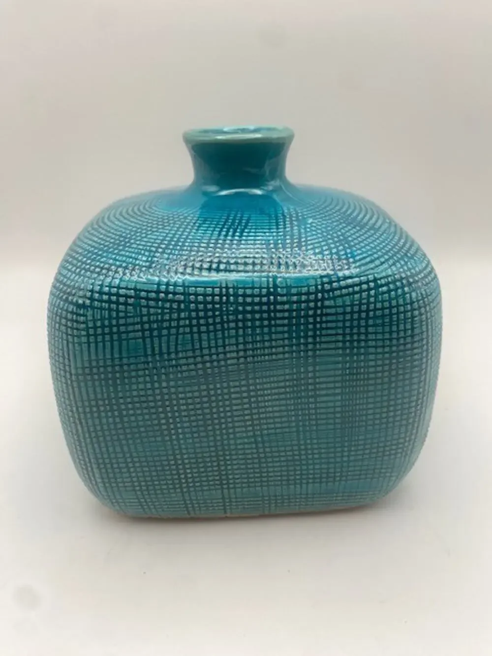 Threshold Teal Textured Ceramic Vase 5